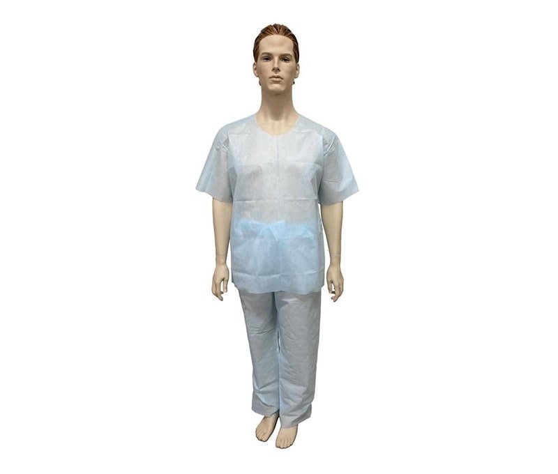 Костюм одноразовый хирургический Гекса стерильный, размер 56-58 (рубашка, брюки)