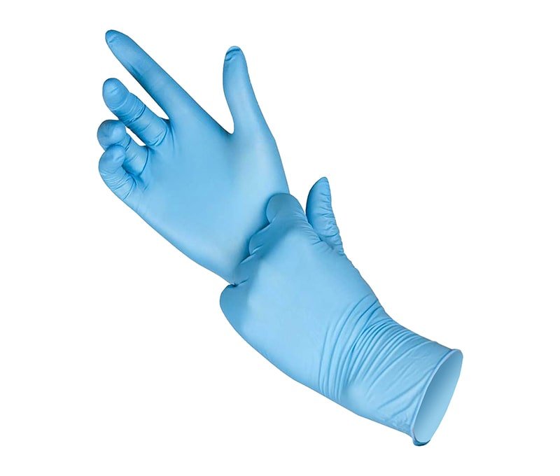 Перчатки латексные неопудренные нестерильные смотровые,цвет синие, 100 шт. (50 пар)
