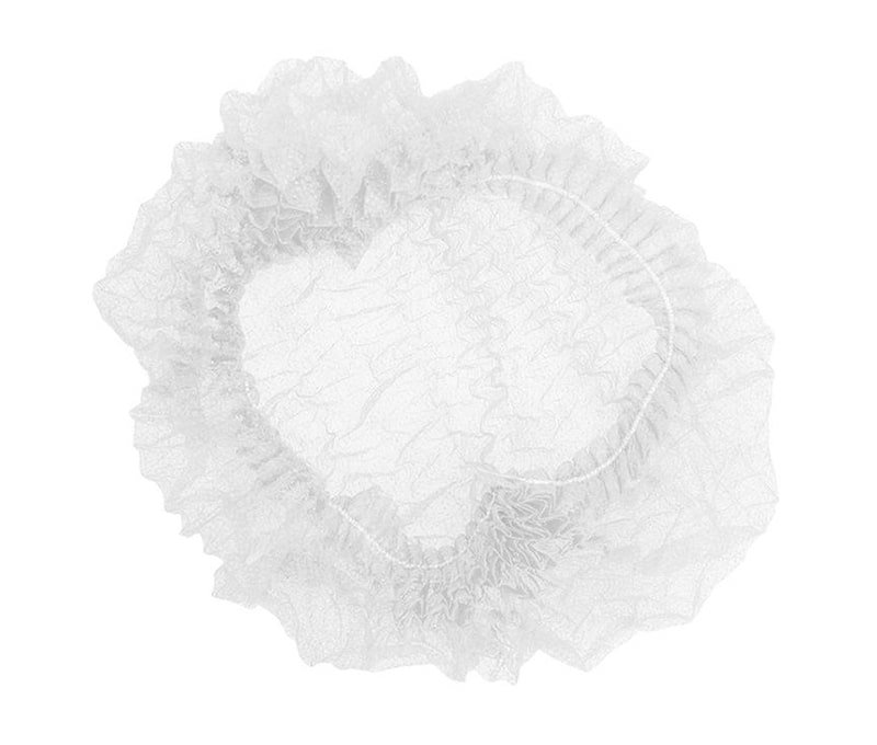 Шапочка одноразовая Шарлотта, белая (50 штук в упаковке), арт. 1407020